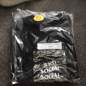 Anti Social Social Club Tiger Camo Black Box Tee